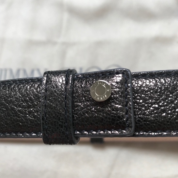 Jimmy Choo Gray metallic belt Size XS - Picture 2 of 6